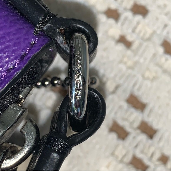 Coach Bramble Rose Crossbody Bag and Black Pouch - Picture 15 of 16